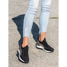 Sapatos de couro VINCEZA preto 2