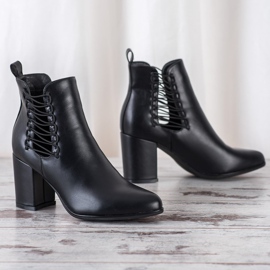Botas VINCEZA Cut Out preto 1
