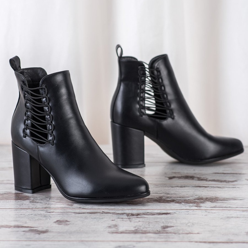 Botas VINCEZA Cut Out preto 1