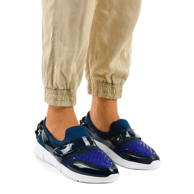 Calçado desportivo de deslizamento azul marinho B120-3 azul-marinho 1