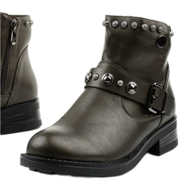 Botas marrons femininas com letras da Eira castanho 1
