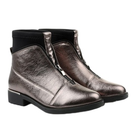 Botas femininas cinza com letras Tyrell 2