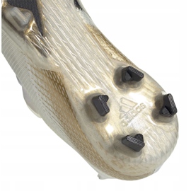 Chuteiras Adidas X Ghosted.1 Fg Jr EG8181 preto, branco, dourado branco 1