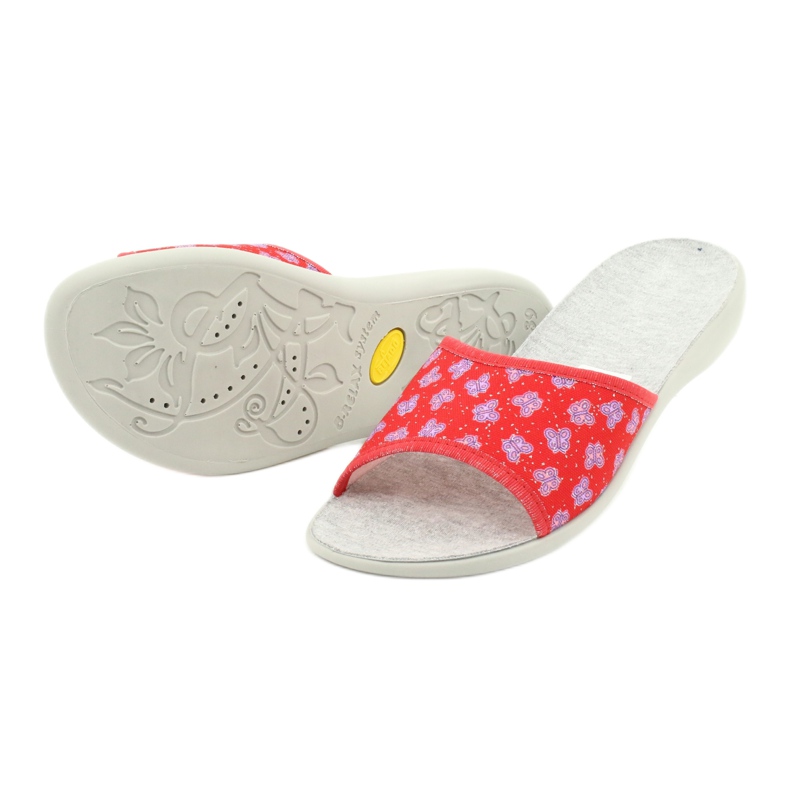 Sapatos femininos Befado pu 300D043 vermelho 2