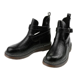 Botas pretas com fivela Nilld preto 2