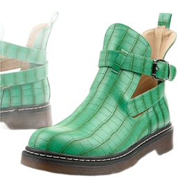 Botas verdes com fivela Nilld 1