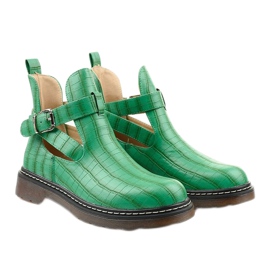 Botas verdes com fivela Nilld 2