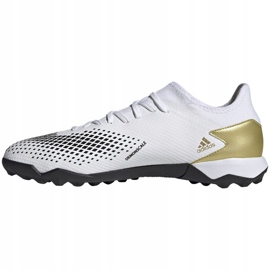 Chuteiras Adidas Predator 20.3 L Tf M FW9189 azul marinho, branco, dourado branco 2