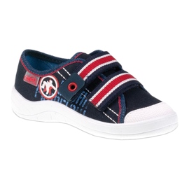 Chinelos de menino Befado 672x058 branco vermelho azul marinho 1