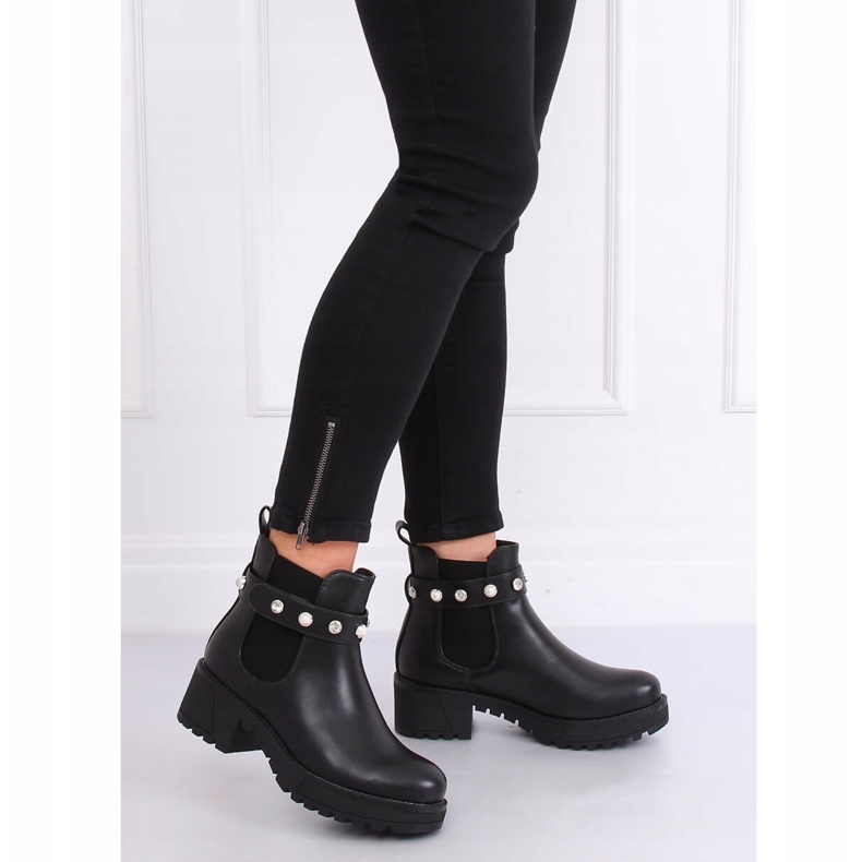 Botas pretas Chelsea com sola grossa 8039-GA Preto 2
