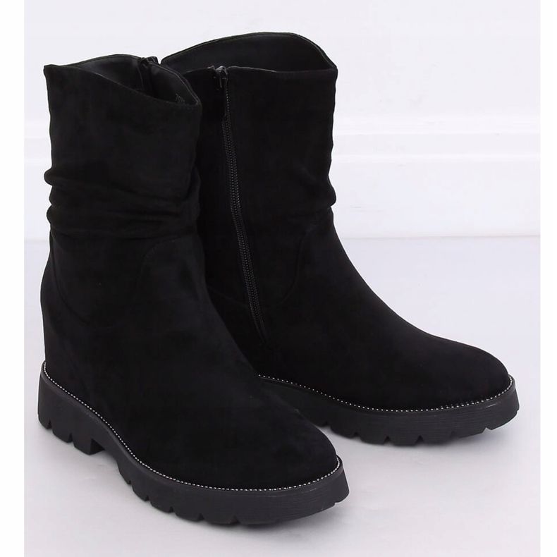 Botas pretas em salto oculto 7978-KA Preto 1