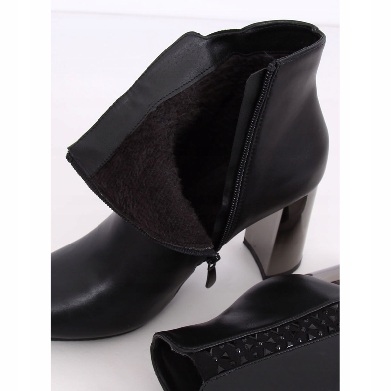 Botas pretas de salto alto 7673-GA pretas preto 2