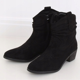 Botas de caubói pretas femininas 21 20189-21 preto 1