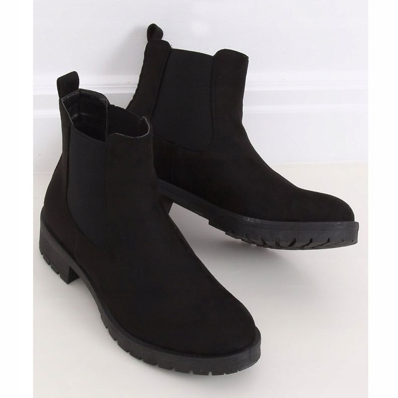 Botas pretas Chelsea para mulheres JY2000 pretas preto 1