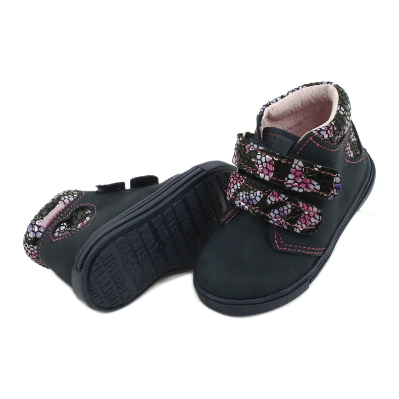 Botas de velcro borboleta Mazurek 341 azul marinho 3 Botas de velcro borboleta Mazurek 341 azul marinho 3