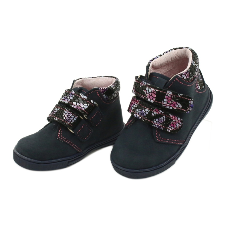 Botas de velcro borboleta Mazurek 341 azul marinho 2