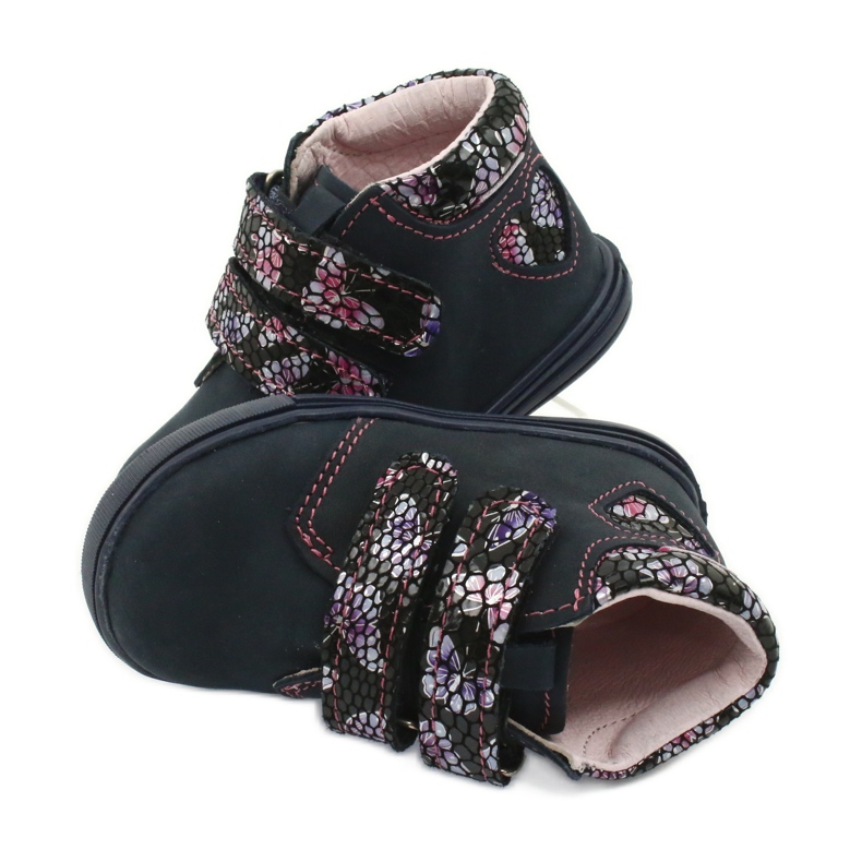 Botas de velcro borboleta Mazurek 341 azul marinho 4
