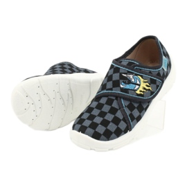 Calçados infantis Befado 974X411 preto azul marinho azul 3