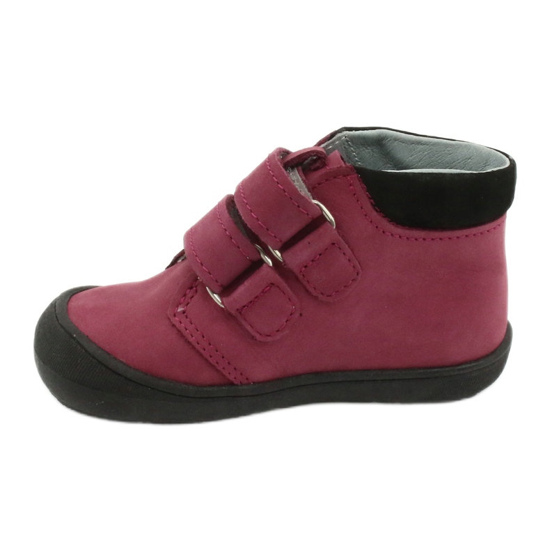 Sapatos de velcro coração Mazurek 1341 clarete / preto vermelho 1
