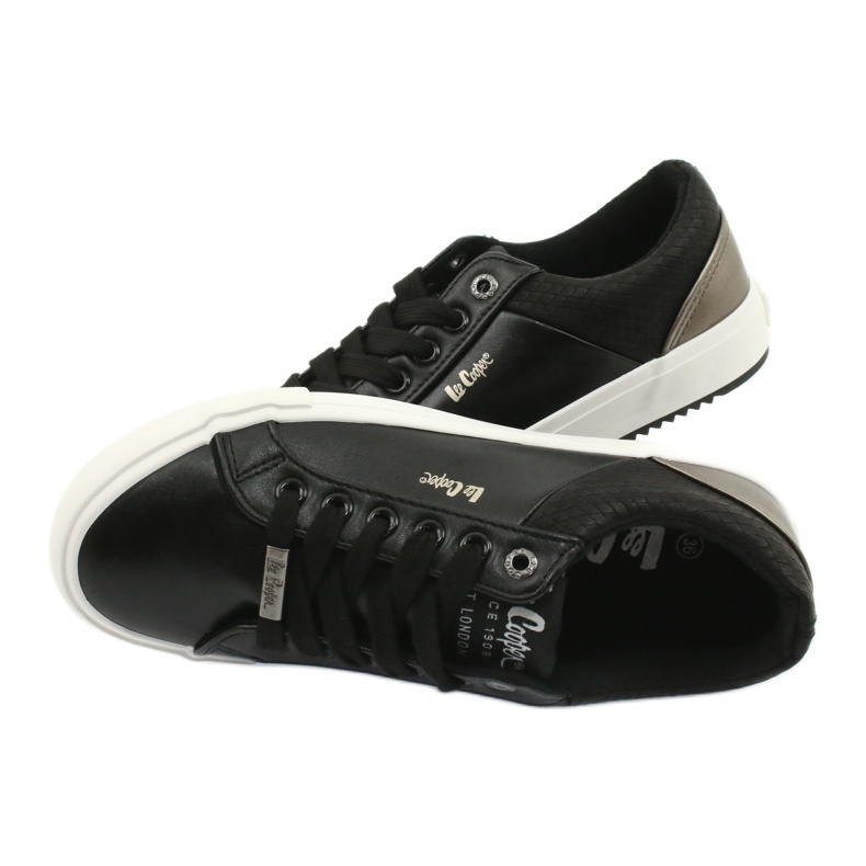 Lee Cooper Tênis Eco-Ski femininos LCJL-20-31-041 Black preto 4