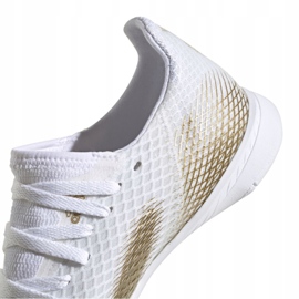 Chuteiras Adidas X Ghosted.3 In Jr EG8225 cinza / prata, branco, dourado branco 1