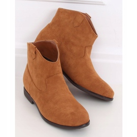 Botas de cowboy rasas camelo TX-1876 Camel castanho amarelo 1