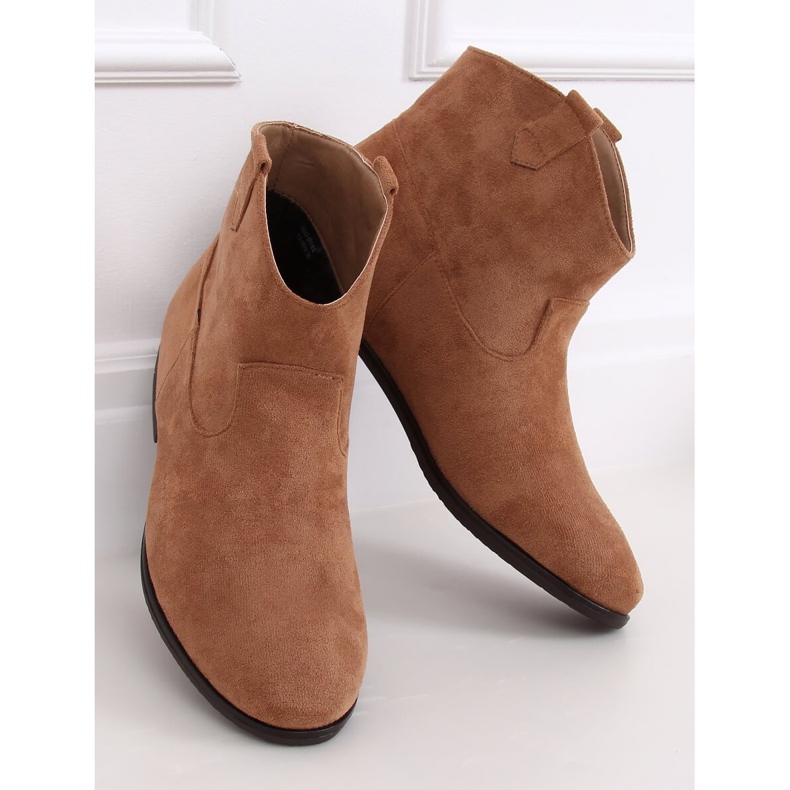 Botas de cowboy achatadas bege TX-1876 1