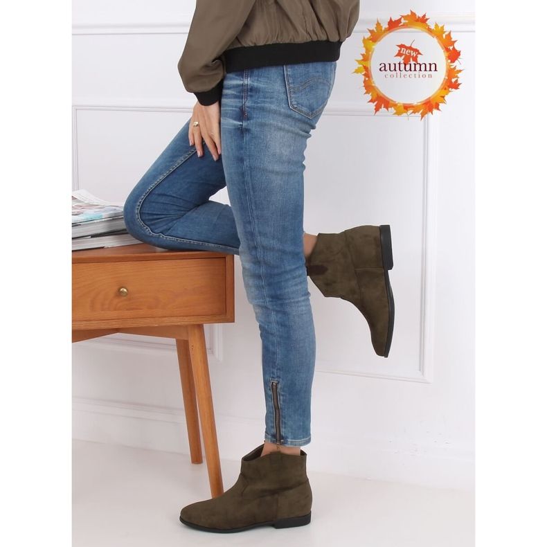 Botas de cowboy planas verdes TX-1876 Green 1