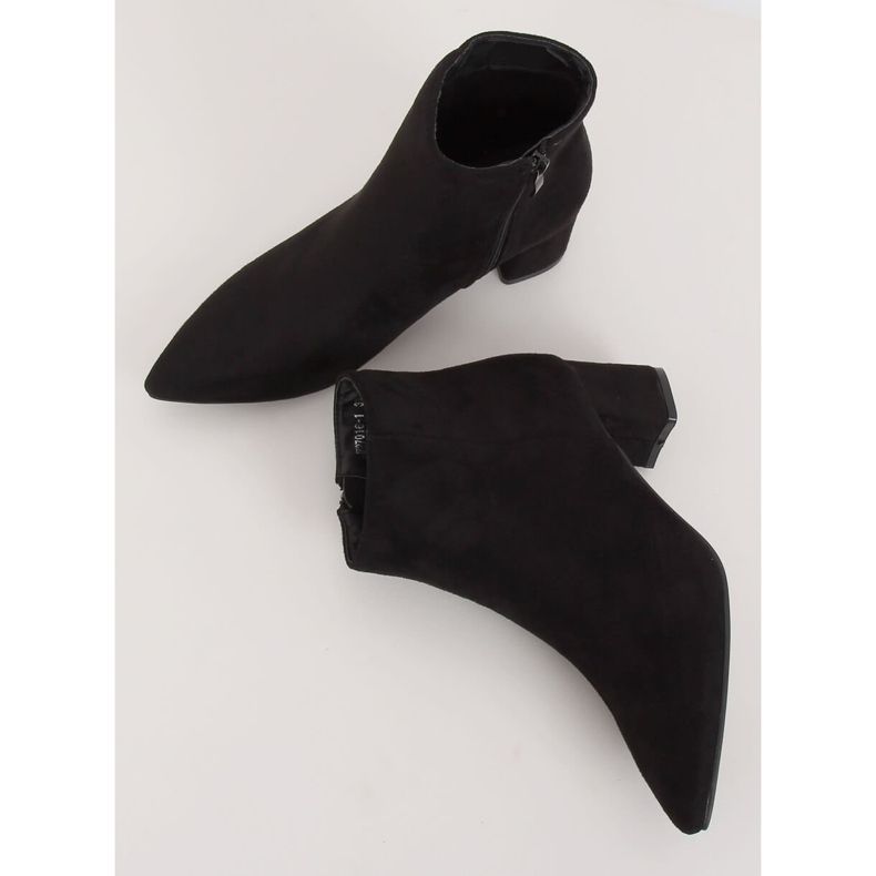 Botas pretas de salto baixo W27016 pretas preto 1
