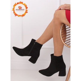 Botas pretas de salto baixo 2C4AX653-1 pretas preto 1