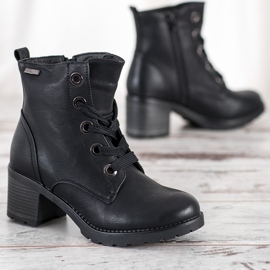 Goodin Botas de amarrar confortáveis preto 1 Goodin Botas de amarrar confortáveis preto 1