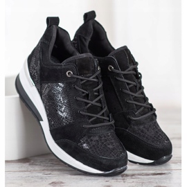 Filippo Tênis de couro preto 1