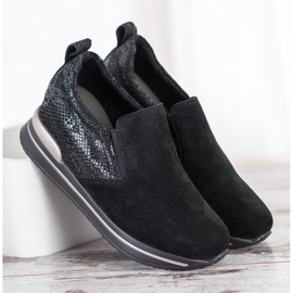 Filippo Sapatos de couro slip-on preto 2