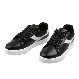 Tênis femininos pretos elegantes LV99P-1 branco 2