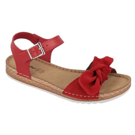 Calçados femininos Comfort Inblu 158D117 vermelho 1