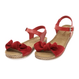 Calçados femininos Comfort Inblu 158D117 vermelho 3