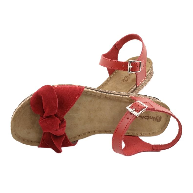 Calçados femininos Comfort Inblu 158D117 vermelho 5