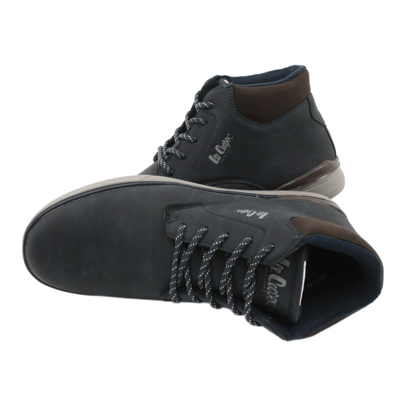 Sapato masculino Lee Cooper LCJ-20-29-063B marrom azul-marinho 4