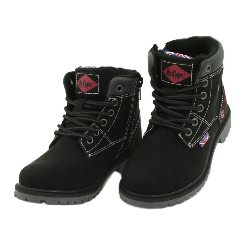 Trappers infantis amarrados em um zíper preto de Lee Cooper 2