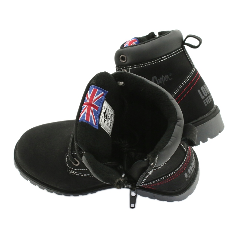 Trappers infantis amarrados em um zíper preto de Lee Cooper 4