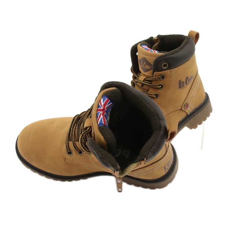 Lee Cooper KID CAMEL Trappers amarrados com zíper amarelo 4 Lee Cooper KID CAMEL Trappers amarrados com zíper amarelo 4