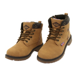 Lee Cooper KID CAMEL Trappers amarrados com zíper amarelo 2 Lee Cooper KID CAMEL Trappers amarrados com zíper amarelo 2
