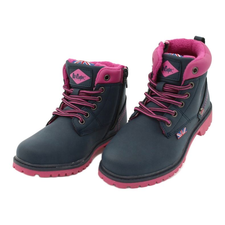 Lee Cooper Trappers infantis em um controle deslizante azul marinho 2