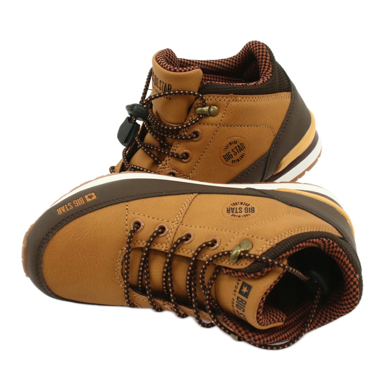Big Star Sapatos esportivos infantis GG374102 Brown marrom 4