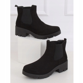 Botas pretas Chelsea com solas grossas 9996-8 Pretas preto 1