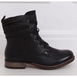 Botas pretas botas pretas com cordões PG08 Preto 2 Botas pretas botas pretas com cordões PG08 Preto 2