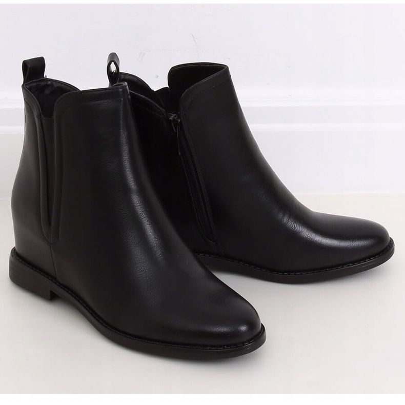 Botas pretas Chelsea com saltos ocultos 0-361 Pretas preto 1