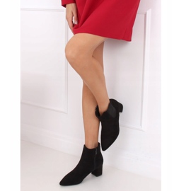 Botas pretas de salto baixo W27012 pretas preto 1
