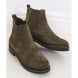 Botas verdes Chelsea para mulheres F-3799 verdes 1