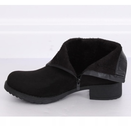 Botas femininas de camurça preta preta 1210D-PA preta preto 1